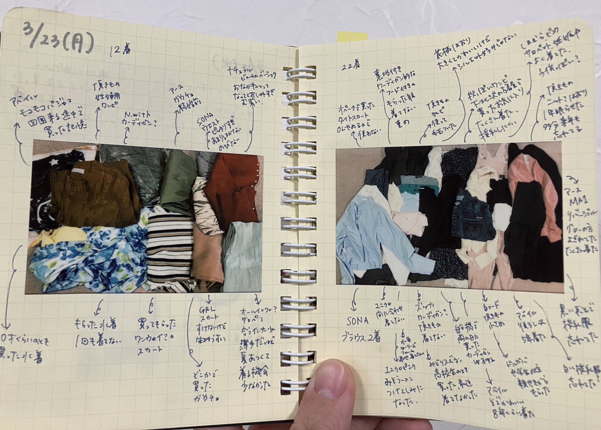 のん氏/藍珈のん‎❁引越しまで一日一捨 tweet media