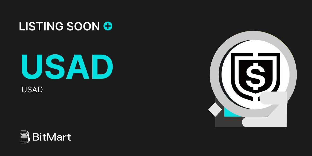 BitMartExchange's tweet photo. 🌟 Upcoming New Listing 🌟

🤩 #BitMart will list USAD @AleoHQ soon!

👀Keep an eye on our socials for further announcements.

👇Share in the comments what you like about this project. 

🔥Register Now: https://t.co/XaX4MXKpyM

#USAD #BitMartListing https://t.co/BYHQOvtozY