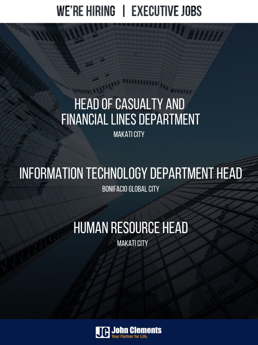 johnclementsph's tweet image. 🚀 Step into Leadership. Shape the Future.

We’re looking for experienced professionals ready to take on key leadership roles and ready to make an impact—this is your moment.

View in our Bio!

#HiringNow #CareerGrowth #JobOpportunity #PhilippinesJobs #JobAlert #ApplyNow