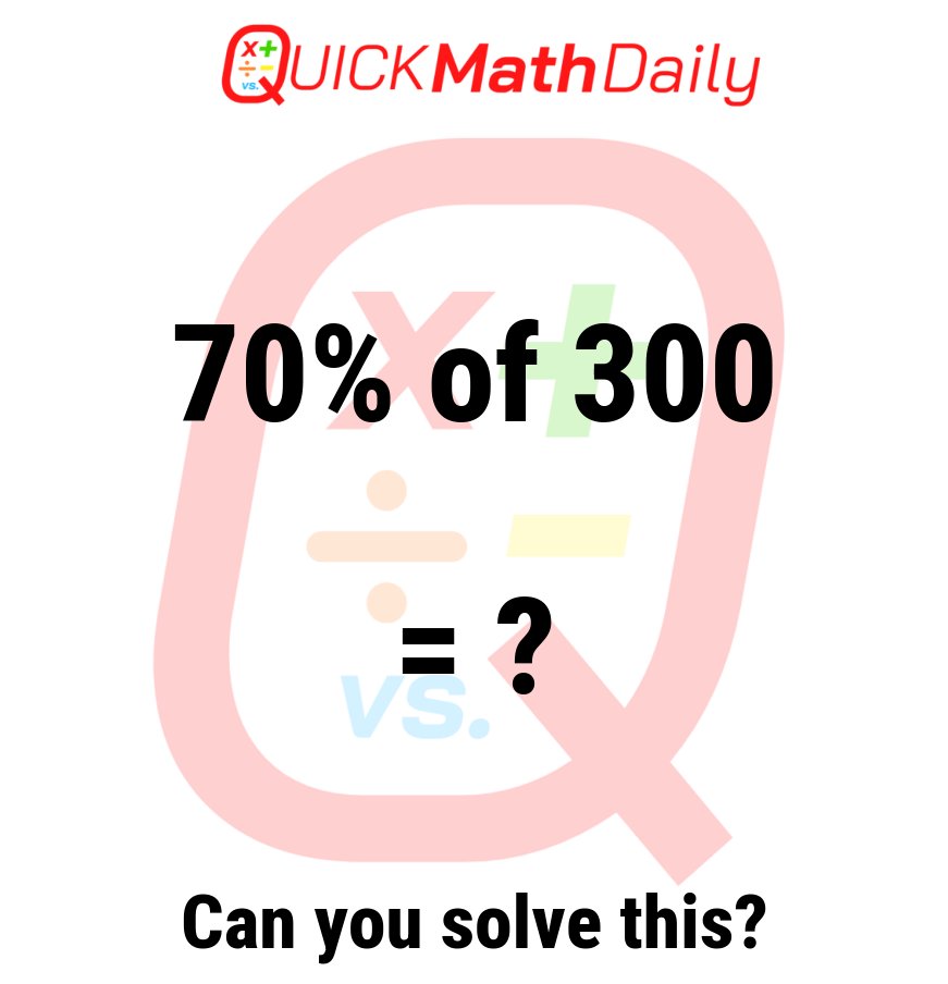 QuickMathDaily's tweet image. Test your math skills! What's the answer? 🤔

#MathProblem #LogicPuzzle #Mathematics #MathQuiz #BrainTeaser #Puzzle #QuickMathDaily