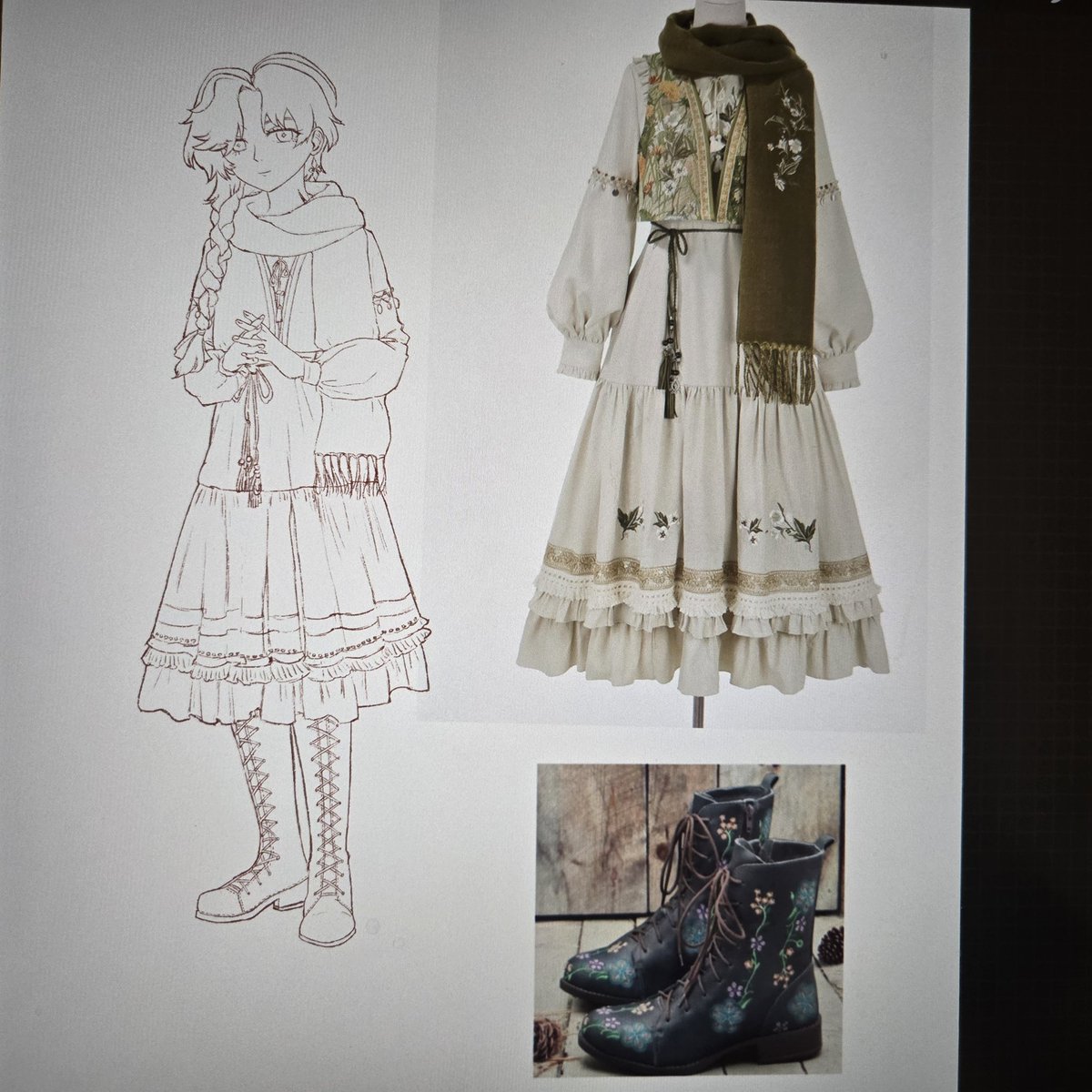 nom_art82's tweet photo. I made myself go through this pain just to make an inspo outfit for female #Illuga for fun but as a casual artist, I'm in pain lol https://t.co/CsHXgzOrCV