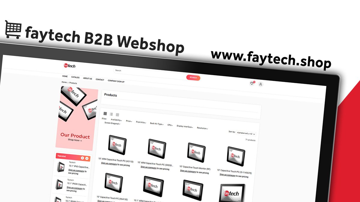faytechShenzhen's tweet image. 📦 We launched our global B2B Webshop last year! 🎉 We're optimizing it for a better experience, with clients enjoying transparent pricing, real-time inventory, and easy ordering. Sign up now for 10% off your first order! Explore at faytech.shop. #B2B #faytech