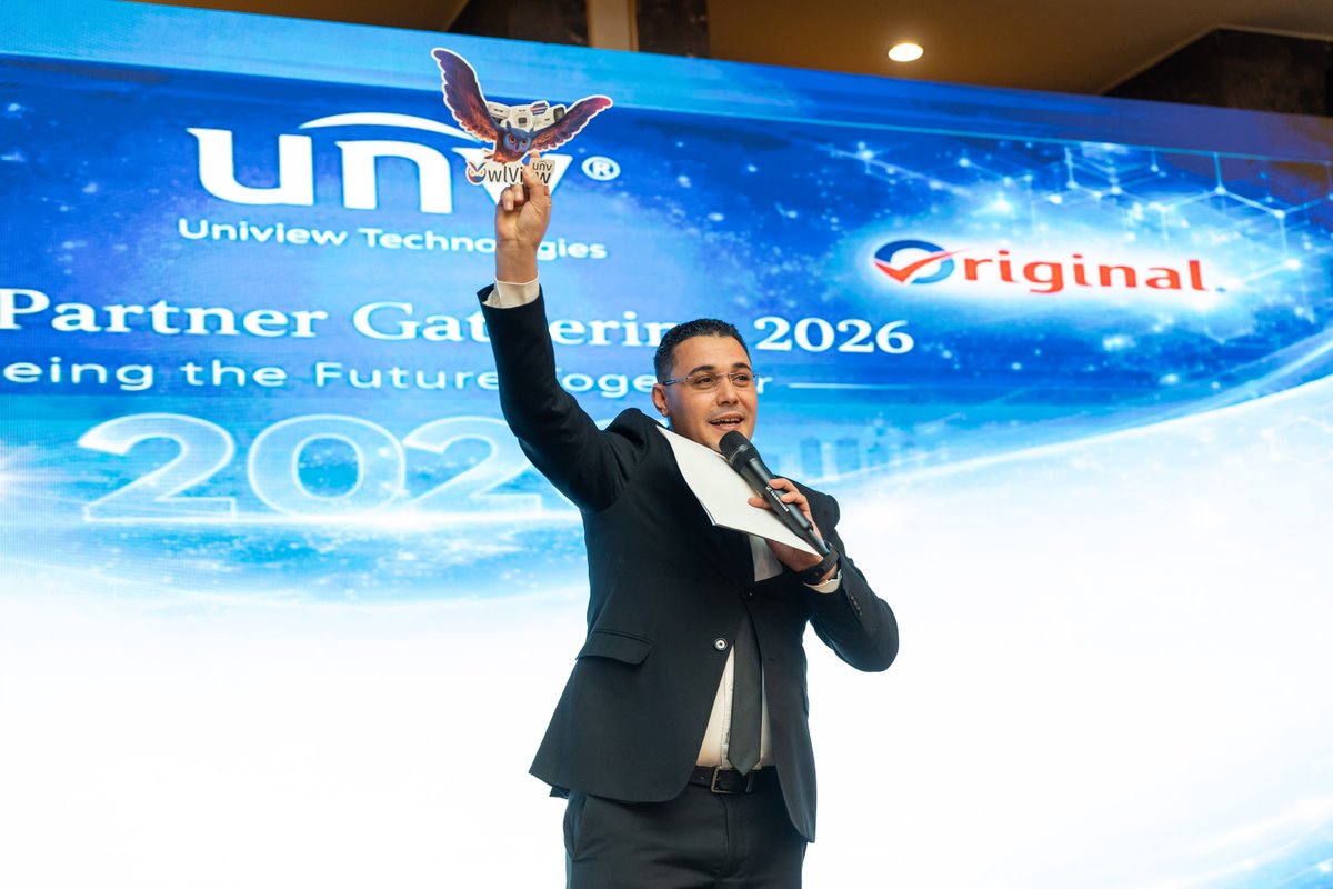UniviewTech's tweet image. What an incredible milestone! 🚀
Uniview Egypt is thrilled to celebrate the successful 2026 Clients &amp;amp; Partners Conference with our outstanding partners — Original and Carnival!🤝🌙
Looking forward to breaking new ground and scaling new heights together in the future! 
#Uniview