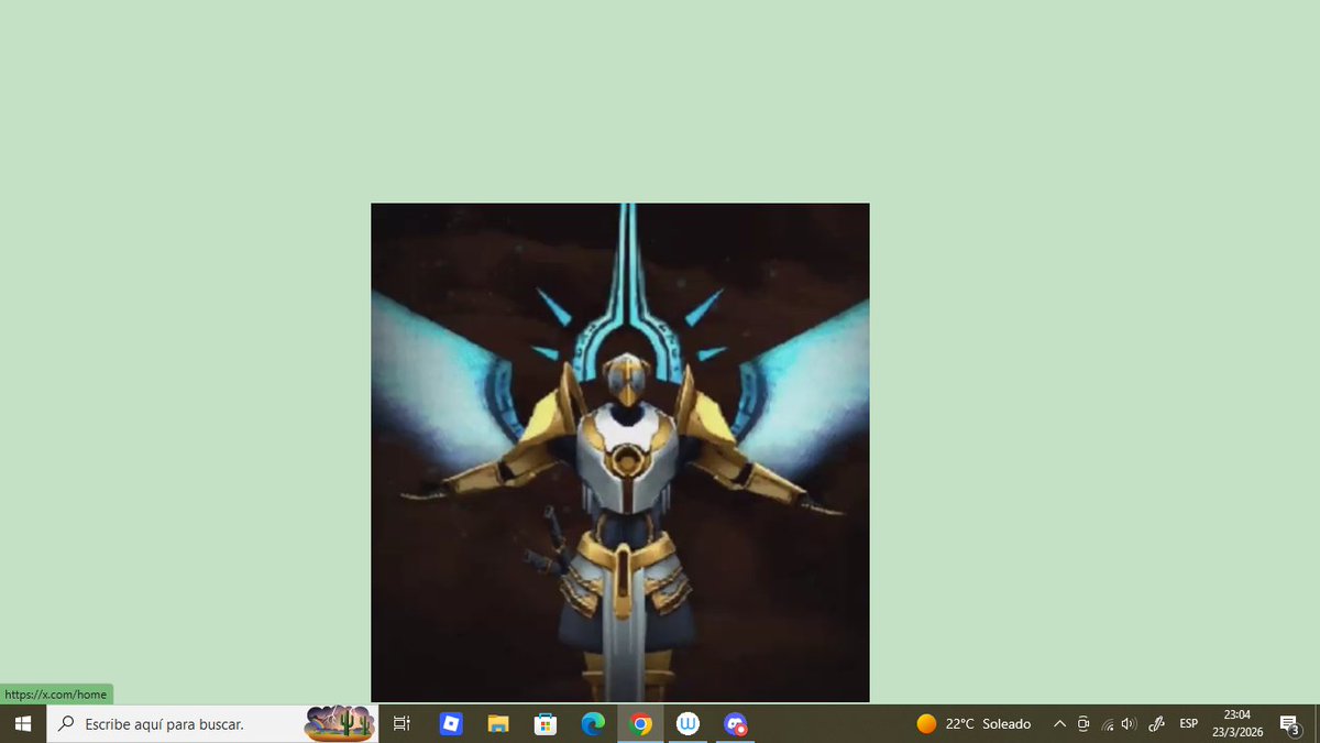 Estaba viendo twitter desde mi pc, hasta que de la nada se buguea el chrome y solo se queda esa imagen, que cojones
