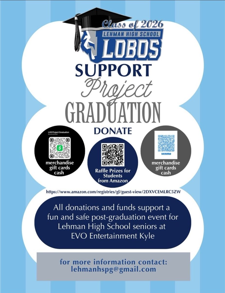 lupeatx's tweet photo. Y'all, my baby girl is graduating. Wanted to post this to see if anyone wantws to donate something!! Thank you in advanced!!

#classof26 #lehmanlobos #kyletx https://t.co/iERPgUApmJ