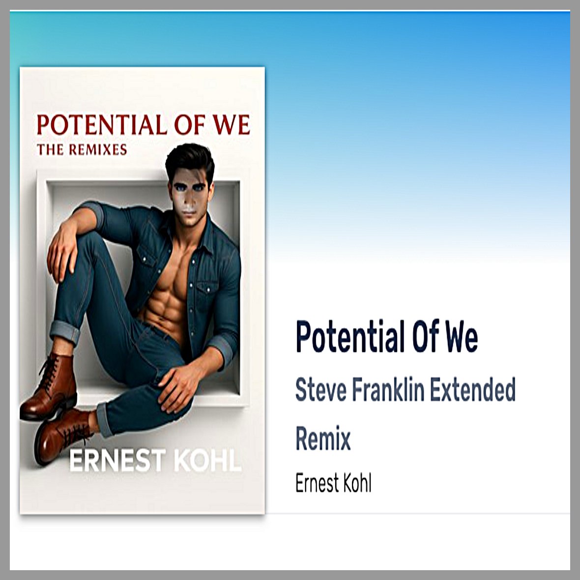 ErnestKohl's tweet image. 🎧 SPECIAL EXCITING NEWS: ERNEST KOHL'S SMASH #1HIT "POTENTIAL OF WE" (THE REMIXES) MAXI-SINGLE HAS CHARTED &amp;amp; IS FEATURED IN THIS WEEK'S NEW "DIGITAL DJ POOL MARCH 2026 EDITION"! 🎧

Ernest Kohl's brand new smash #1Hit maxi-single release, "POTENTIAL OF WE" (THE REMIXES), has