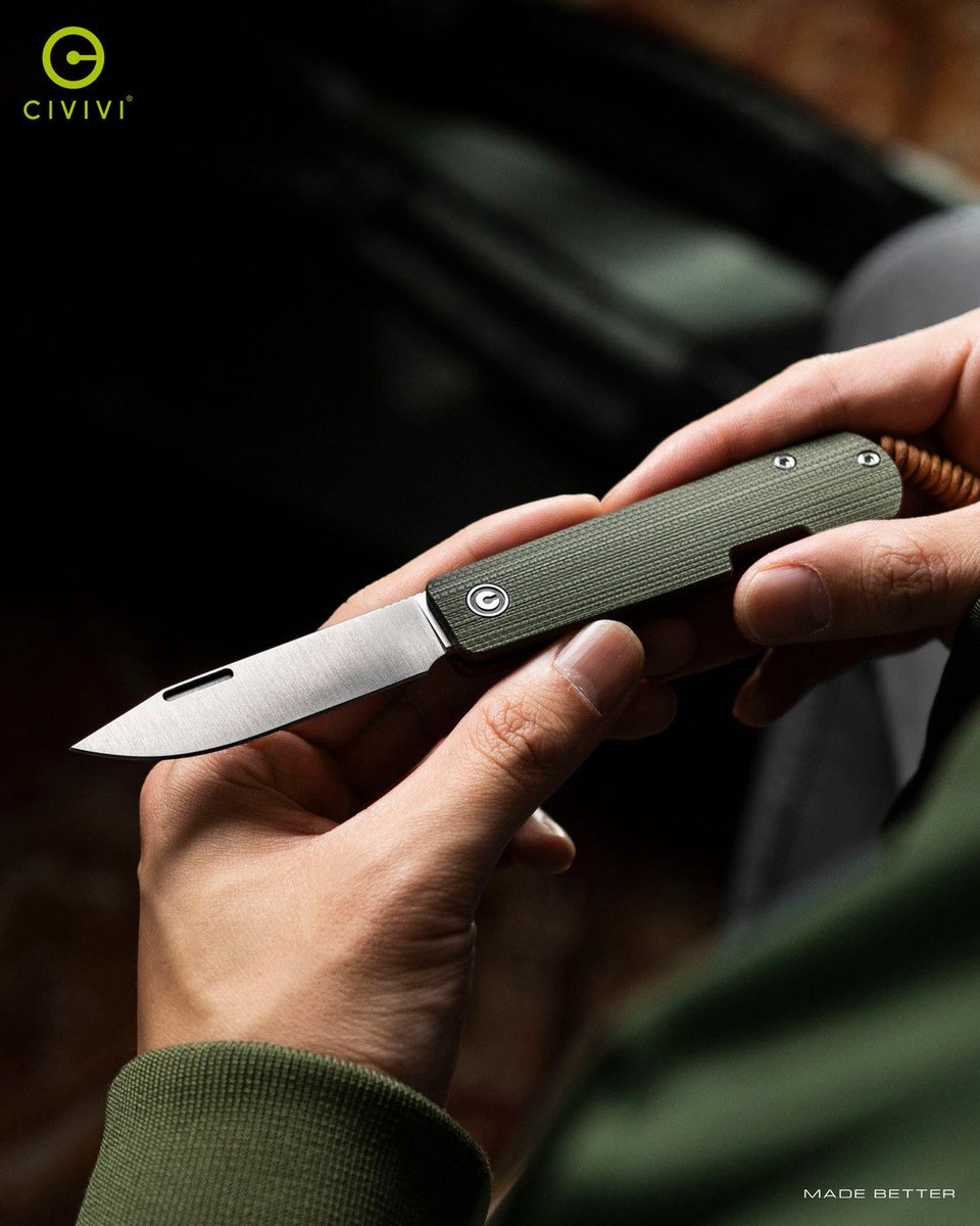 CiviviKnife's tweet photo. Simple. Clean. Slip joint action.

Model: Slippy Sendy

#civiviknife #toos #edcknife #sharp https://t.co/kYB33SXUG3