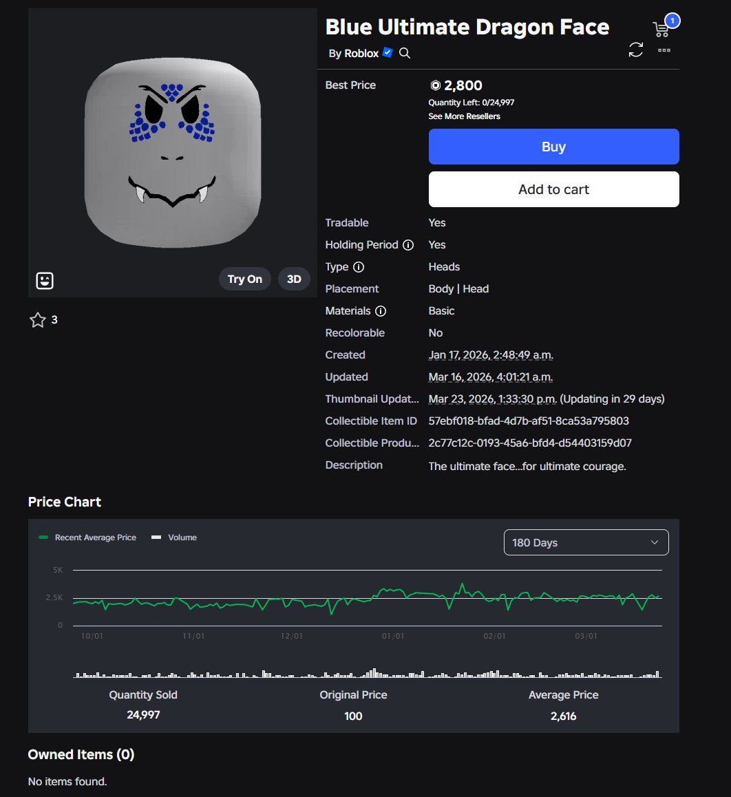 Roblox Trading News | Rolimon's tweet media