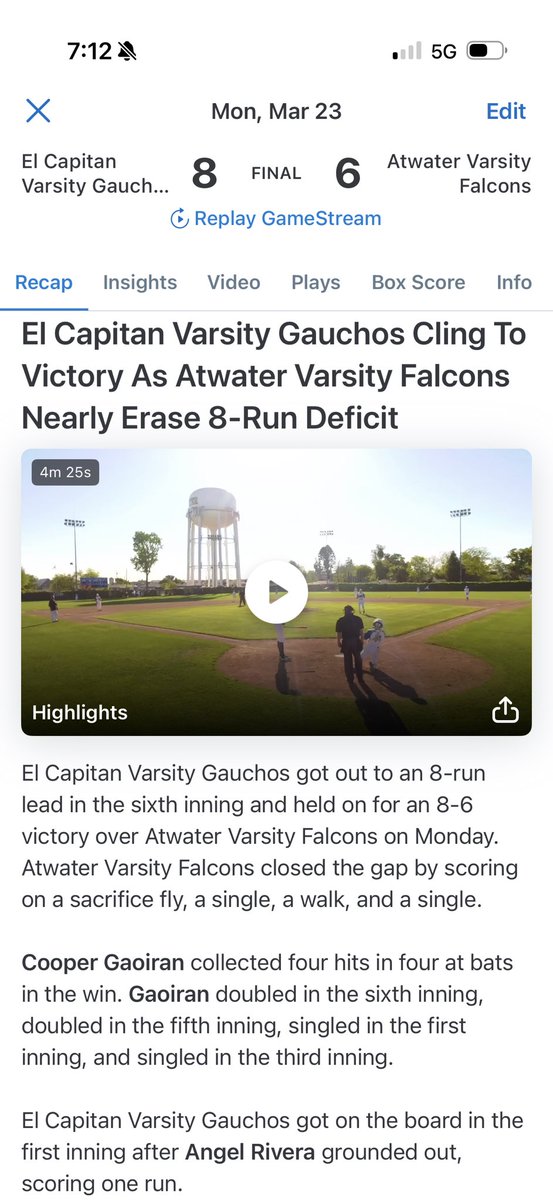 El Capitan Baseball ⚾️ tweet media