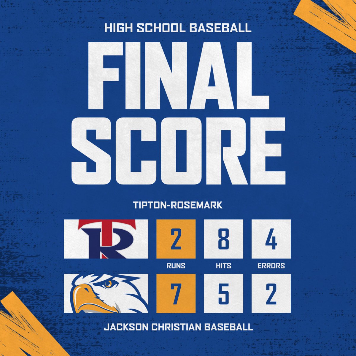 Jackson Christian Baseball tweet media