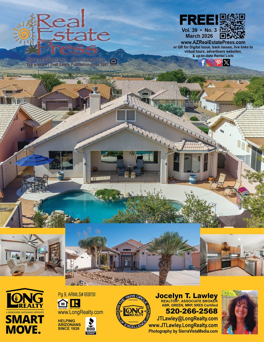 Real Estate Press 39 Mar 2026 Avail Now. View the issue at AZRealEstatePress.com – cld.bz/ETvtecp Call us to Advertise in an upcoming month!