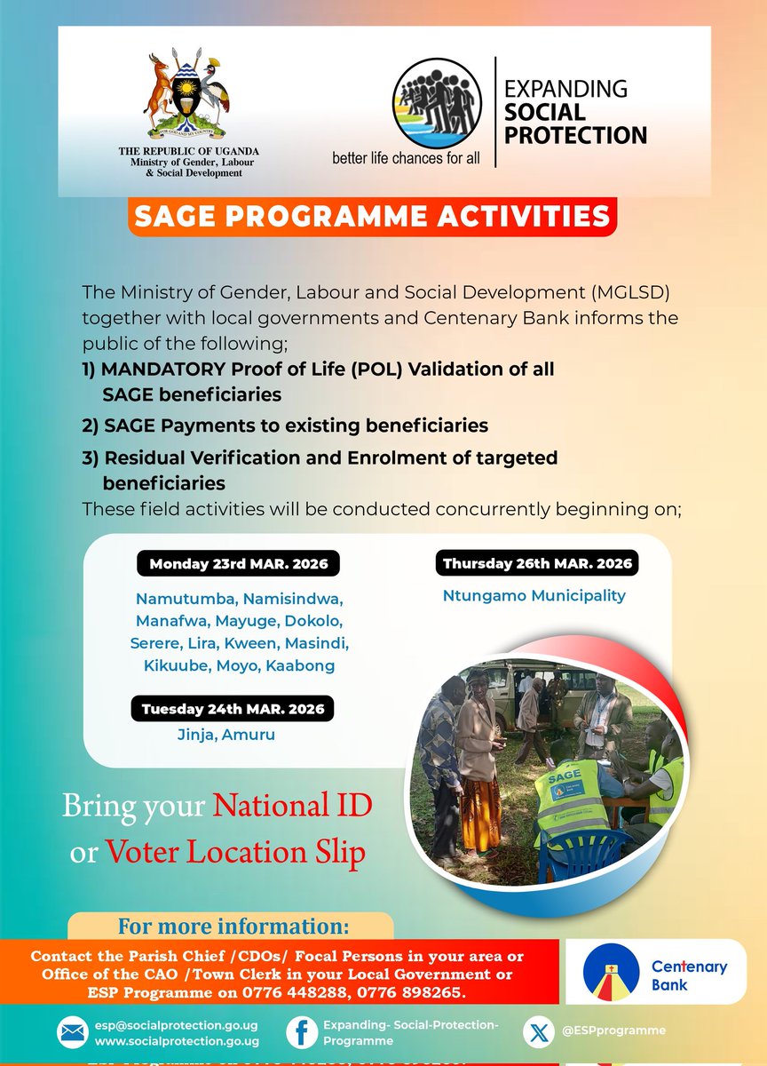 Ministry of Gender, Labour and Social Development tweet media