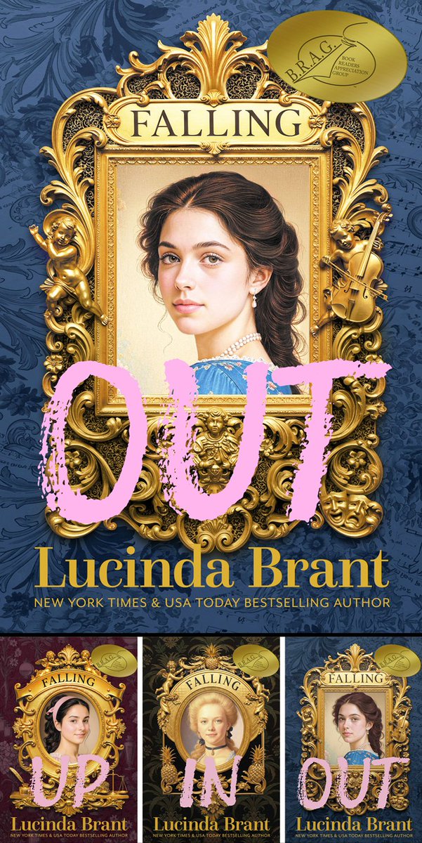 LucindaBrant's tweet photo. Honored and proud to announce Julian and Deb's YA historical retelling Falling OUT — An Enchanting Georgian Fairytale Romance…of sorts…
Regarding Masquerades and Misunderstandings
(Falling Series Book 3) has received a B.R.A.G. Medallion. Now all three books in the Falling Series have medallions!!! https://t.co/T7AaGF6WBp