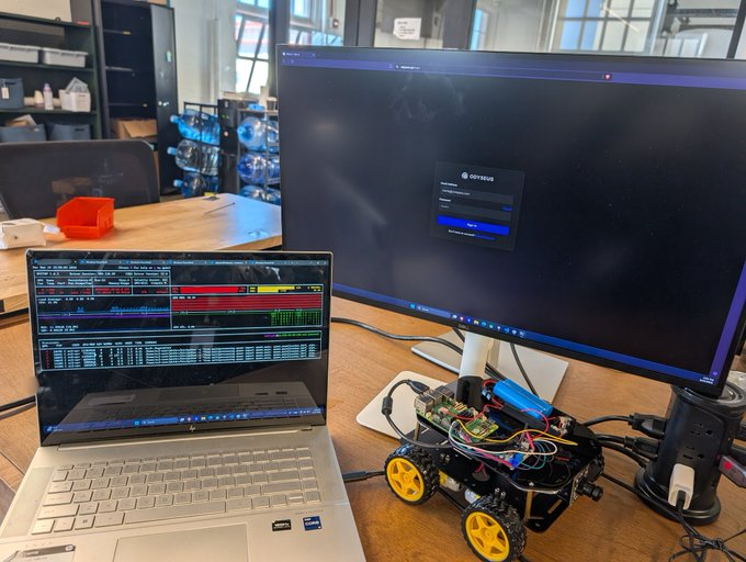 pericleshimself's tweet photo. [1/2] 
Day 9 building Odysseus — autonomous navigation that actually adapts to real-world environments.

We’ve got an early version live, pushing cloud GPUs and starting to onboard early users. The goal is simple: make navigation reliable, scalable, and usable for any robot.

Built in SF, surrounded by builders. More info will come soon.