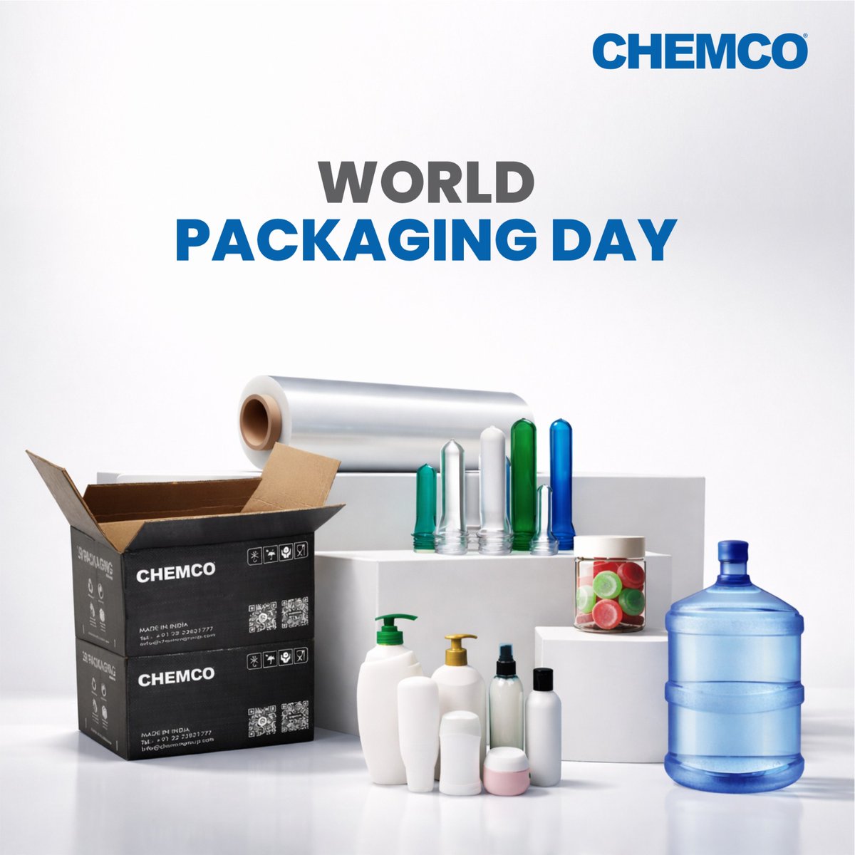 chemcogroup's tweet image. On World Packaging Day, choose a partner you can rely on for every packaging need, where smarter design and conscious innovation come together to protect your products while caring for the planet.

#Chemco #WorldPackagingDay #SustainablePackaging #PackagingSolutions