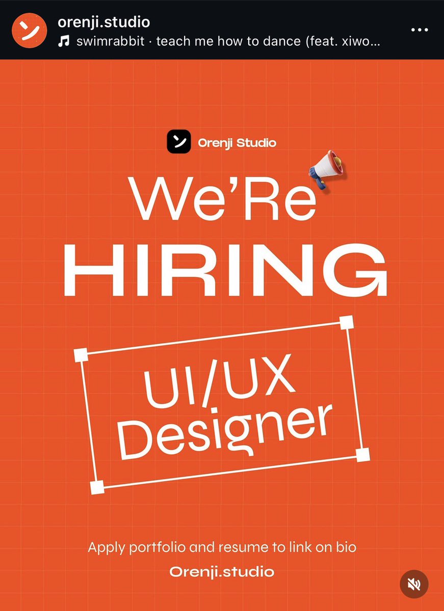 Orenji lagi open lowker buat Senior UI/UX Designer ya guys. Boleh DM saya portfolio kalian 🔥