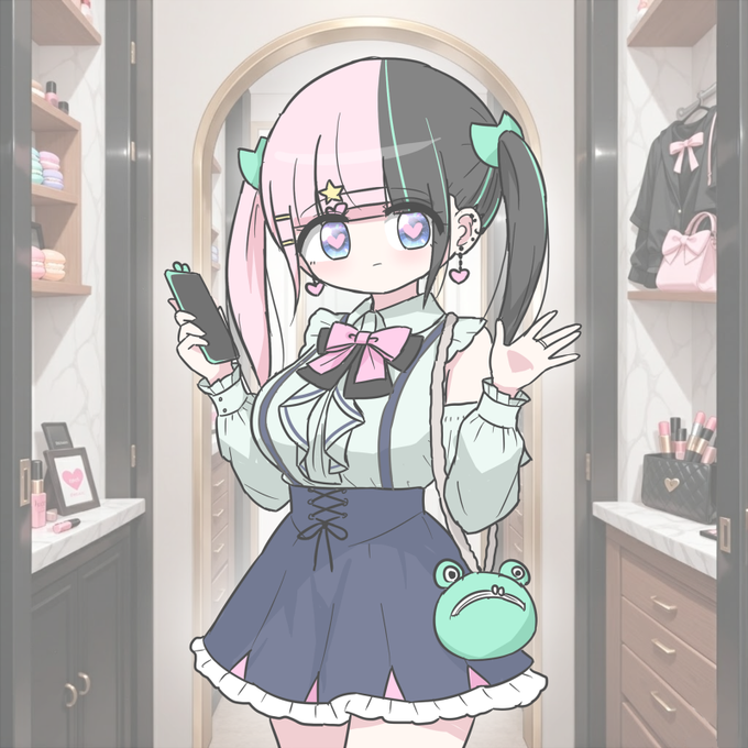 お題箱より!緑も似合うかな?💚 