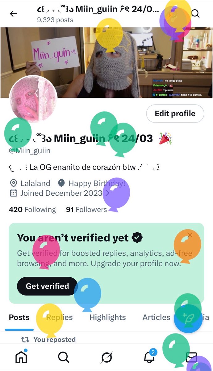 ૮꒰◞ ˕ ◟ ྀི꒱ა Miin_guiin ۶ৎ 24/03 🎉 tweet media