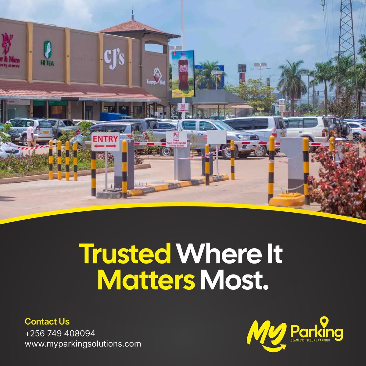 Large institutions require systems that are reliable, scalable, and efficient.

From universities to commercial centres, MyParkingUg supports venues where traffic volumes are high and organization matters.

If you manage a gate, you can manage it smarter.

#SmartParkingUG