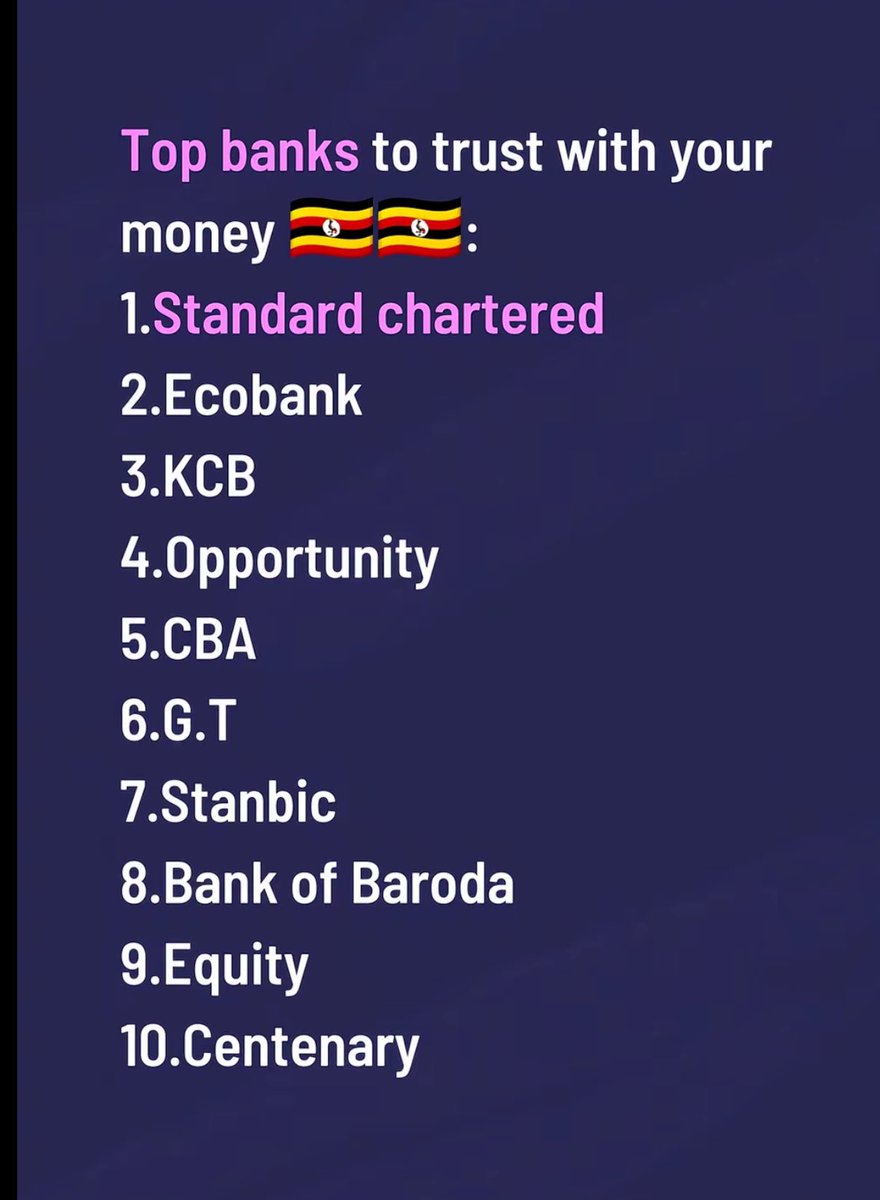 lulanzeashirafu's tweet image. @AbsaUganda is not on the list because, no one below can do even half of what it does