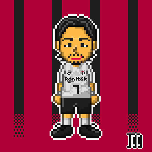 サッカー選手ドット絵】(2026) #ヴィッセル神戸 #井手口陽介 選手