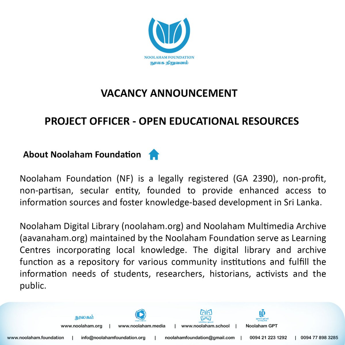 Noolaham Foundation tweet media