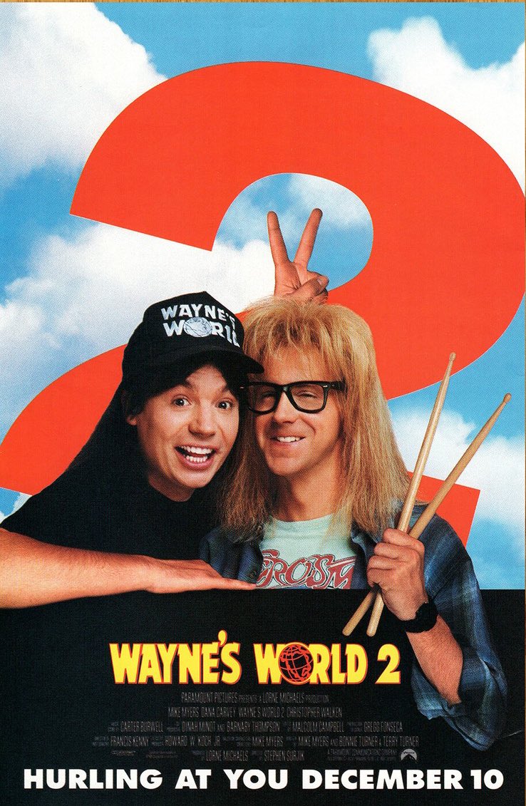 Could not for the life of me remember what this movie was about, but of course it’s Woodstock and Jim Morrison and Steven Tyler’s flagrant tits. Deeply cornball but has a couple good jokes. Chris Farley has more screen time and that’s nice. Yellow on the sus scale