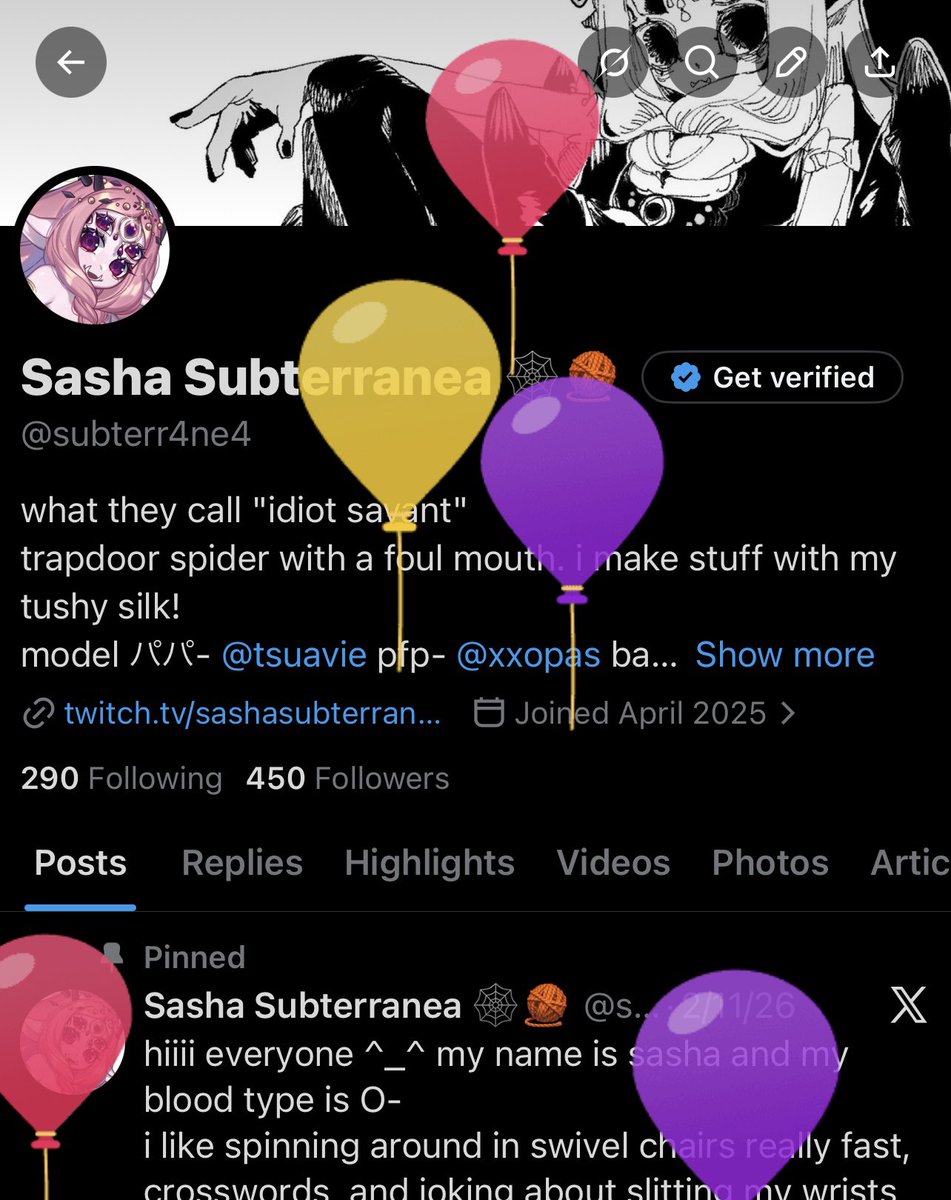Sasha Subterranea 🕸️🧶 tweet media