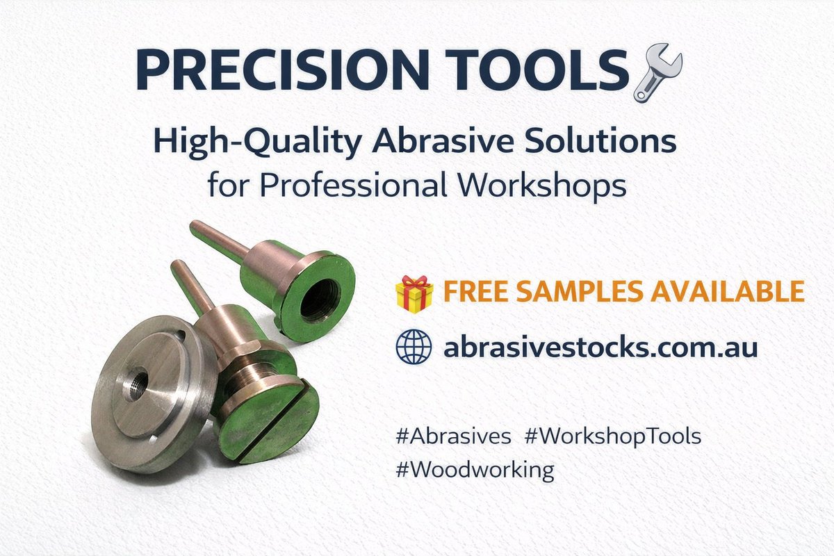 deveryang's tweet photo. Built for precision 🔧
Reliable abrasive tools for professional use

🎁 Free samples available
🌐 https://t.co/41tf1PpHIu

#Abrasives #WorkshopTools #Woodworking #SandingDiscs #Cutting #AbrasiveMaterials #AbrasiveProducts #WorkshopEssentials #VelcroSandingDisc #AbrasiveTools #AbrasiveSolutions #AbrasiveAustralia