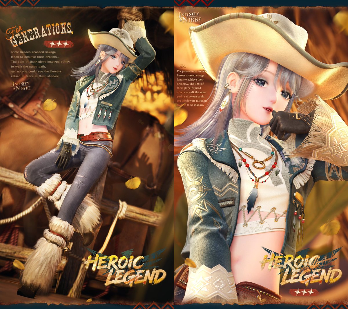 WhisperingNikki's tweet image. ♾Infinity Nikki Version 2.4 "The Forest Need Not Listen"

♦Free 3-Star Outfit [Pinecone Encounter] 
Mar 26 – Apr 23, 2026 (UTC-7)
Obtain via the [Mistwood Night Walk] event

♦Free 3-Star Outfit [Heroic Legend] 
Permanently available after Apr 9, 2026 (UTC-7)  
Obtain by