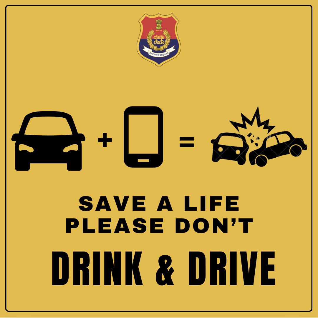 sasnagarpolice's tweet image. Dont drink and drive, life doesn’t give second chance.

ਸ਼ਰਾਬ ਪੀ ਕੇ ਗੱਡੀ ਨਾ ਚਲਾਓ, ਜ਼ਿੰਦਗੀ ਦੂਜਾ ਮੌਕਾ ਨਹੀਂ ਦਿੰਦੀ।

#DontDrinkNDrive