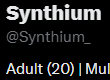 Synthium tweet media