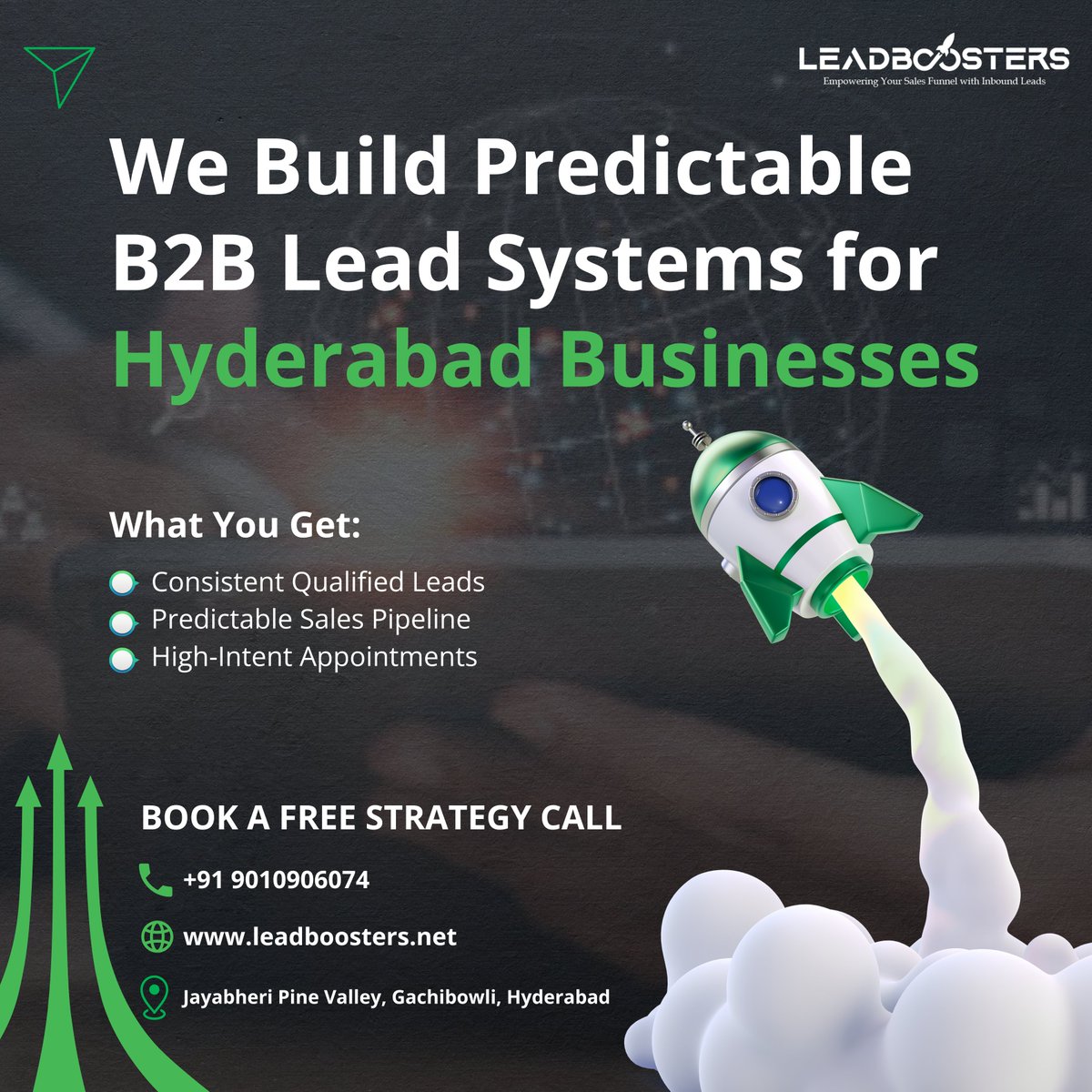 leadboosters's tweet photo. Turn Your Business Into a Lead-Generating Machine

Book Now: https://t.co/NRPF3XuhU8

#HyderabadBusiness #HyderabadStartups #B2BMarketingIndia #LeadGeneration #B2BLeads #DigitalMarketingHyderabad #SalesGrowth
#BusinessGrowthIndia #EntrepreneursHyderabad #PerformanceMarketing https://t.co/ClfJiEsXJt
