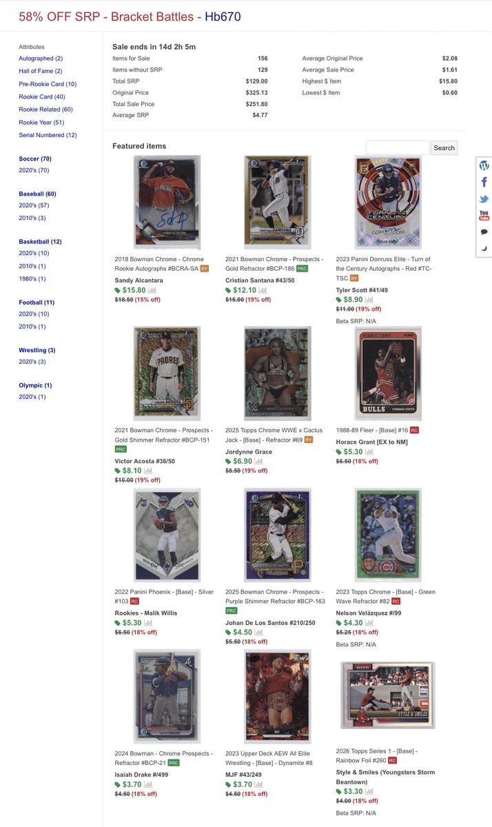 Hb670's tweet photo. COMC SALE 

Just dropped a bunch of cards on COMC 

⚽ Tons of UEFA Women’s Chrome (refractors, rookies, color)
⚾ MLB rookies + inserts
🏀 NBA + 🏈 NFL mixed in too

👉 Check it out here:
https://t.co/Tcqv9jvDkU

@CheckOutMyCards 
#COMC https://t.co/ZU6lflu2R2