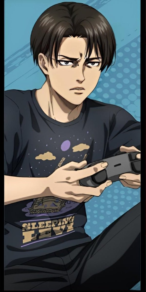 Gamer Leviiii 😭😭😭
One of his kids definitely made him do this...