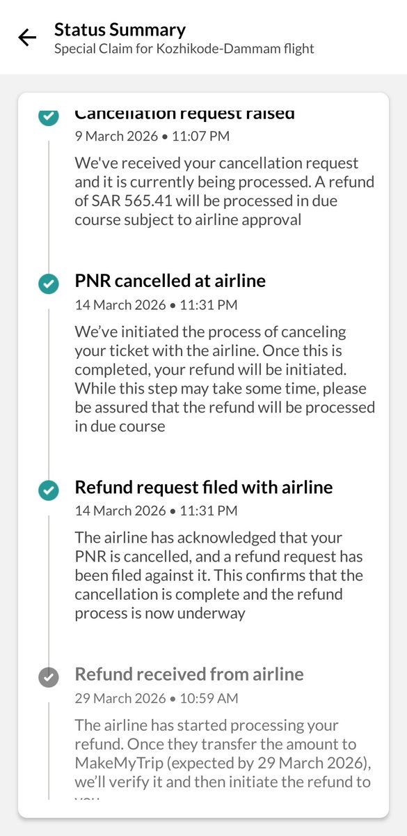 _sai_25_'s tweet photo. @makemytripcare I need refund with interest today itself
If not we can see in cosumer court https://t.co/KrZx0Ccm38