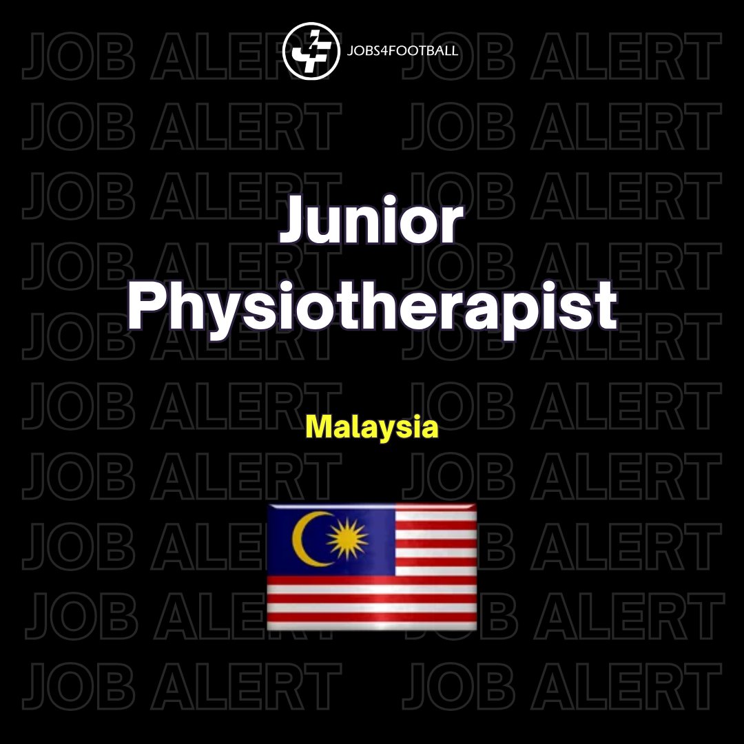 Jobs4football's tweet image. 🚨 Opportunity: Junior Physiotherapist – Malaysia 🇲🇾⚽

👇 Explore the full details and apply:
jobs4football.com/job/junior-phy…

#FootballJobs #Physiotherapy #SportsMedicine #FootballCareers #SportsPerformance #Jobs4Football