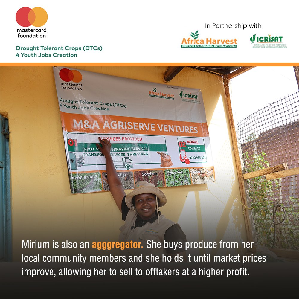 AfricaHarvestKe's tweet photo. This International Women’s Month, we continue to spotlight the impact of young women in agriculture.
With many farmers struggling to access high-yielding seed, Mirium saw an opportunity to provide a solution.
#InclusionForImpact
#MFVoicesofImpact https://t.co/xy2WomP3gl