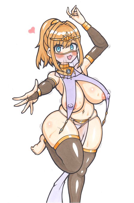 頂いたお題から、szhrllさんのエッチ絵です
スケベな踊り子風な感じを・・・ 