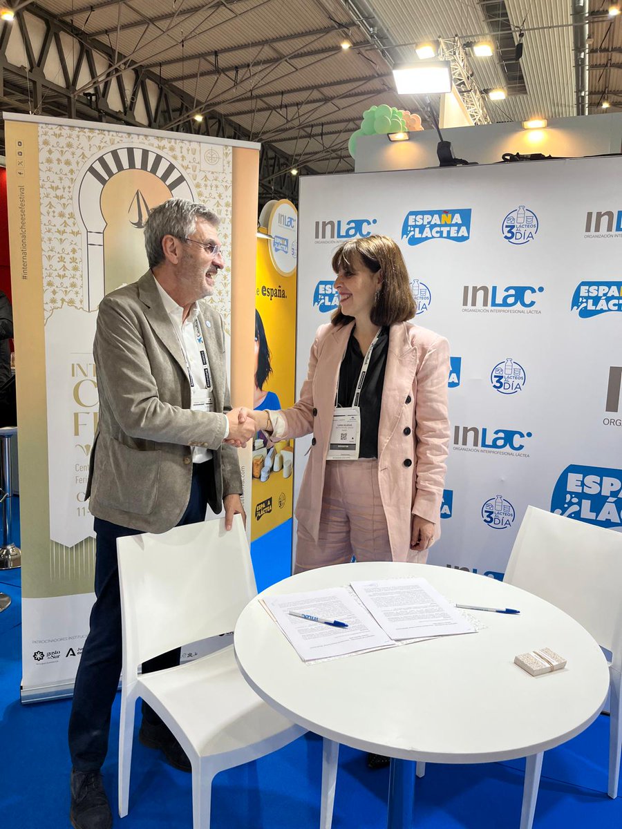 cheesefest2021's tweet photo. Lo que ha pasado en Alimentaria Barcelona… 

Hemos firmado un acuerdo con INLAC, que se une como partner profesional del Andalucía – Gusto del Sur International Cheese Festival 2026 

Un paso clave que refuerza nuestro posicionamiento en el sector lácteo https://t.co/ZOTs1Bp88c