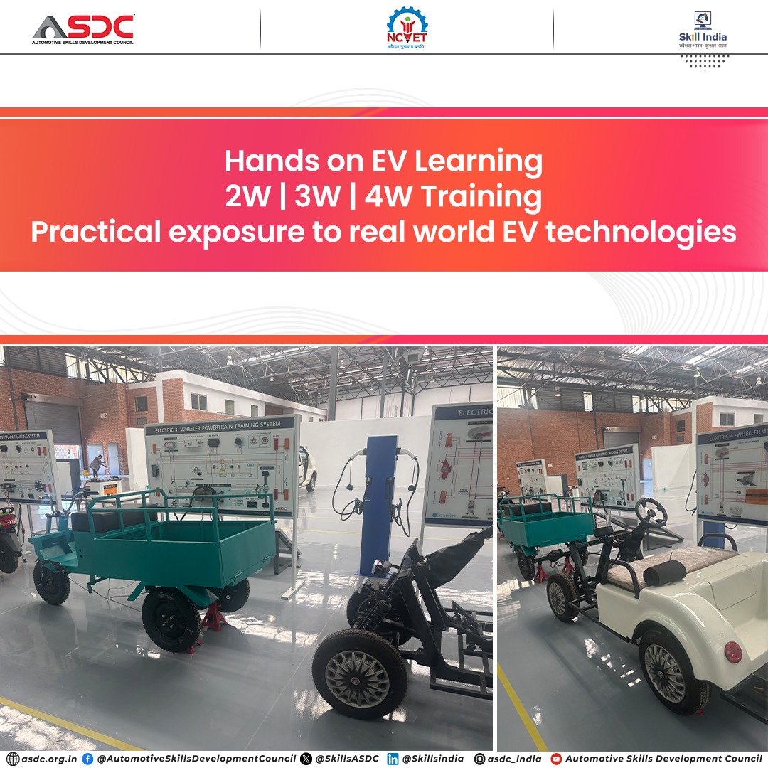 SkillsASDC's tweet image. The future of mobility is here! 

ASDC’s First International EV Lab at CHRISNELSA PTY LTD gives hands on experience with 2W, 3W &amp;amp; 4W EVs, turning learning into real world skills for a future ready workforce.

#EVTraining #ElectricVehicles #HandsOnLearning #FutureOfMobility