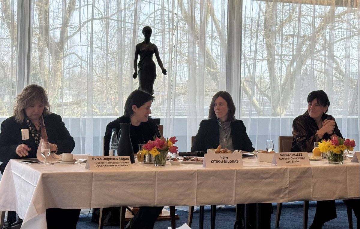 IsmayilovFN's tweet photo. Our appreciations to Irene Kitsou-Milonas, @CoE Secretary General’s Special Representative on antisemitism, anti-Muslim hatred and all forms of religious intolerance for hosting today a working session with her counterparts from OSCE and EU, along with @ECRI_CoE’s representative. https://t.co/YFHh6oVqgm