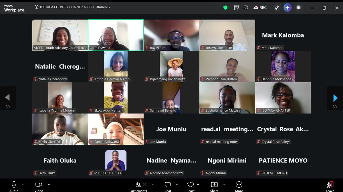 AfCFTA Youth Advisory Council tweet media