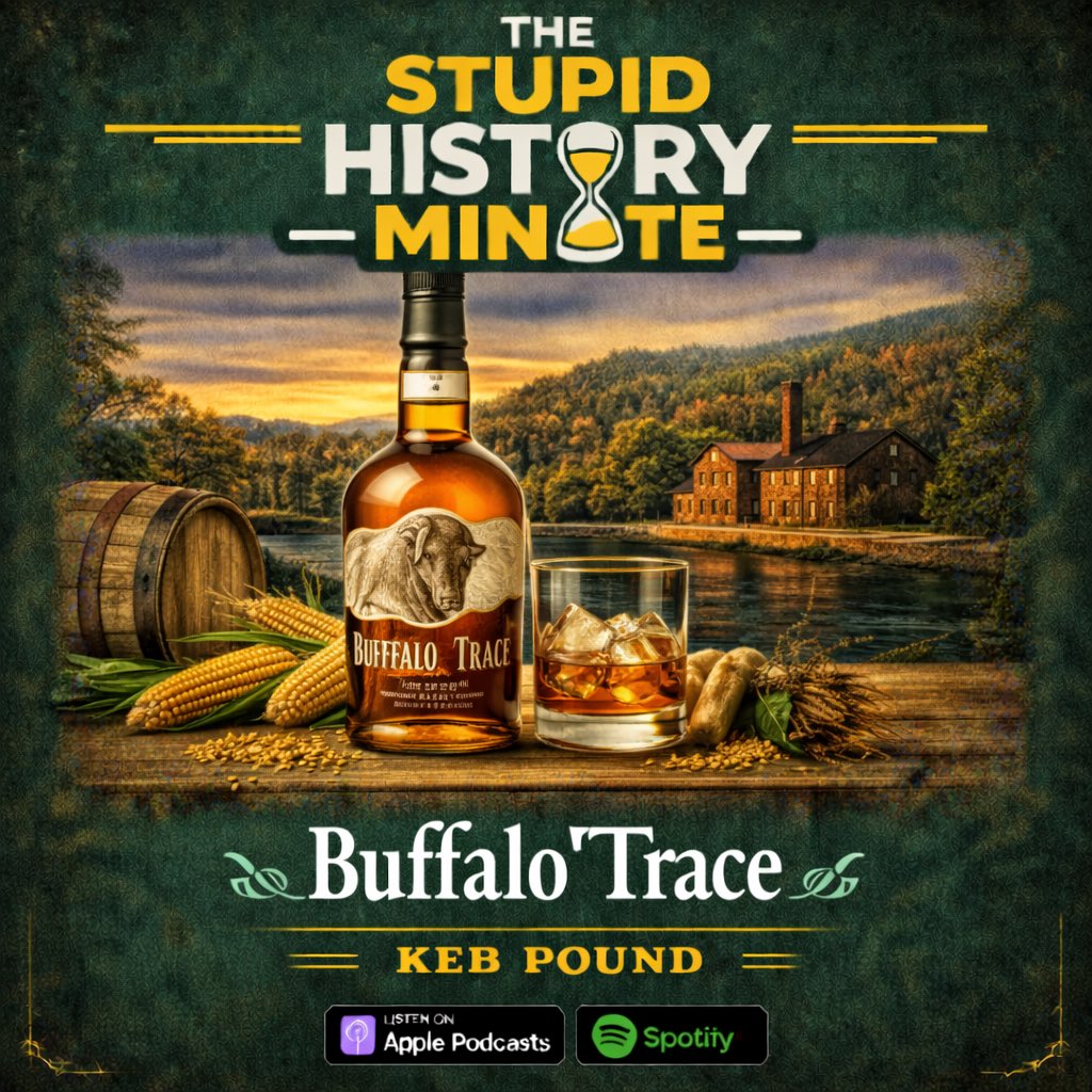 StupidMinute's tweet image. The Stupid History of Buffalo Trace 

#History #Podcasts #Alcohol