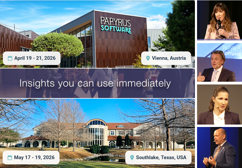 isispapyrus's tweet photo. Joining us for the Papyrus Software Open House 2026? This is a unique opportunity to connect with top thought leaders, experts, partners, and innovators from across Europe and in the US. Gain actionable insights from on-site experts and build powerful connections with senior technical and business leaders across industries.
What to expect:
· ENJOY: Start the experience at our Welcome Gala Reception—your first opportunity to network with a global community. As always, we’re pulling out all the stops for an experience of superlatives that you simply won’t want to miss.
· EXPLORE: Two days of high-impact keynotes, live demos, and technical workshops. Discover this year’s topics and featured sessions, covering news, emerging trends and key challenges in AI strategy and implementation, enterprise applications and holistic customer communication.
· EXPERIENCE: Gain insights from visionary practitioners, thought leaders, and technology experts at the forefront of digital transformation. Choose between deep-dive technical sessions and 'Management Circle' thought-provoking leadership panels.
Whether you can join us for the full event or just a single day, we would love to have you there. Each country will have dedicated business representatives to ensure you get the most out of your visit.
Ready to secure your spot?
Explore the agenda and speakers here:
GLOBAL: https://t.co/LgkNbFZ7VR
USA:  https://t.co/fAGbXTzVHo
Register:
GLOBAL: https://t.co/OcrJLzy0en
USA: https://t.co/xSPdwYgHLd
#PapyrusSoftware #DigitalTransformation #Innovation #AI #BPM #ACM #CCM #DocumentManagement