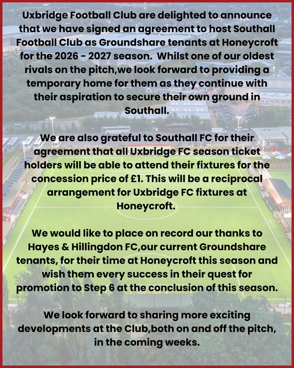 Uxbridge Football Club tweet media