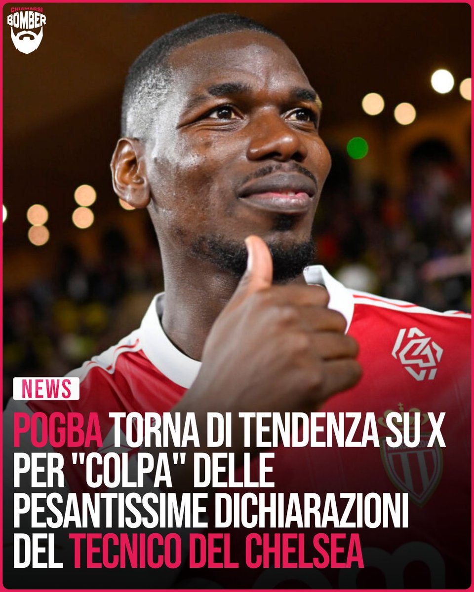 ChiamarsiBomber's tweet image. #Pogba torna di tendenza su X ma il motivo non è lusinghiero #24marzo bmbr.cc/qj4jry7