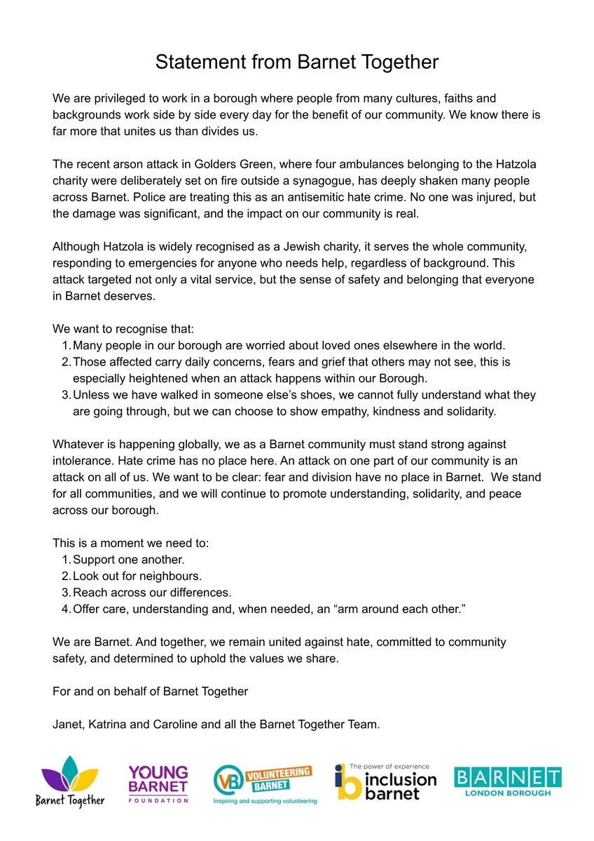 Barnet Together tweet media