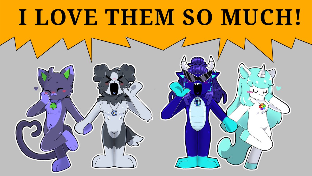 RChallenger_Rai's tweet image. Silly duo @GatoTheWolf - @KingOfAllDisco #crafty #smilingcritters #lukemeowluck