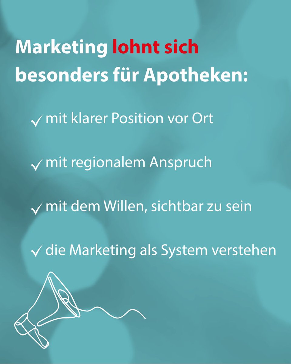 MAK_GmbH's tweet photo. Nicht jede Apotheke braucht jede Werbemaßnahme.
Das sagen wir bewusst so. Marketing wirkt nicht pauschal.
👉 Wenn du wissen willst, was für deine Apotheke sinnvoll ist, schreib uns eine Nachricht.

#Apothekenmarketing #MarketingBeratung #Kundenbindung #ApothekeVorOrt #MAK https://t.co/fyHLIkuzJ3